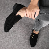 Vipkoala Spring New Mens Casual Business Shoes Loafers Men Dress Shoes Faux Suede Driving Shoes Fashion Formal Shoes for Men Sneakers