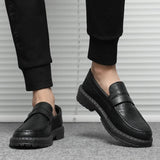 Vipkoala Leather Men Shoes Luxury Handmade Loafers Slip-On Solid Mens Casual Shoes Walking Shoes Driving Sneakers Shoes for Men New