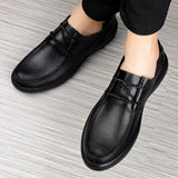 Vipkoala Men Oxfords Genuine Leather Dress Shoes Brogue Lace Up Mens Casual Shoes Luxury Brand Moccasins Loafers Men Plus Size 37-47