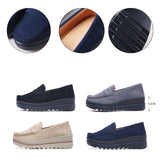 Vipkoala Spring Autumn Women Flats Platform Loafers Ladies Genuine Leather Comfort Wedge Moccasins Orthopedic Slip On Casual Shoes