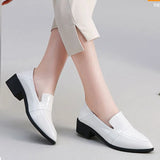 Vipkoala Women Casual Shoes Office Work Shoes Woman Oxford Shoes Black Loafers Pointed Toe Boat Shoes Pointed Toe zapatos mujer