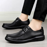 Vipkoala Men Oxfords Genuine Leather Dress Shoes Brogue Lace Up Mens Casual Shoes Luxury Brand Moccasins Loafers Men Plus Size 37-47