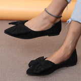 Vipkoala 2024 New Summer Style Fashionable Comfortable and Versatile Women's Shoes Casual Simple Wear-resistant Flat Bottom Bow Shoes