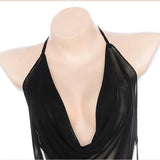 Vipkoala Sexy and Fun Sleeping Dress Underwear, Pure Desire, Temptation, Passion, No Take Off Strap Belly Bag Set, Transparent Uniform