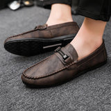 Vipkoala New Shoes for Men Casual Leather Shoes Slip-On Comfortable Driving Shoes Loafers Men Zapatos Para Hombre