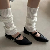 Vipkoala Mary Jane Shoes New Summer Pointed Toe Low Heel Women Shallow Single Pumps Women Fashion Buckle Shoes