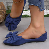 Vipkoala 2024 New Summer Style Fashionable Comfortable and Versatile Women's Shoes Casual Simple Wear-resistant Flat Bottom Bow Shoes