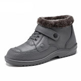 Vipkoala New Winter Men's Boots EVA Warm Plush Ankle Snow Boots Outdoor Lightweight High-top Men's Casual Shoes Big Size 41-49