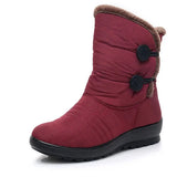 Vipkoala Winter Shoes for Women Snow Boots for Women Warm Ankle Boots Waterproof Wedges Plush Platform Ladies Women Boots Winter