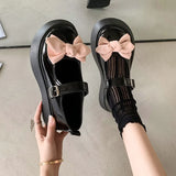 Vipkoala New Women Thick Platform Mary Janes Lolita Shoes Fashion Oxford Zapatos Party Pumps Summer Sandals Bowknot Mujer Shoes