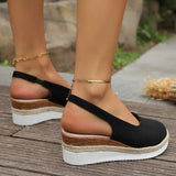 Vipkoala Summer Women Plain Wedge Sandals Bohemian Handmade Ladies Casual Comfortable Espadrilles Platform Pumps Shoes Sandalias De Mujer