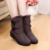 Vipkoala Winter Shoes for Women Snow Boots for Women Warm Ankle Boots Waterproof Wedges Plush Platform Ladies Women Boots Winter