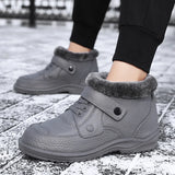 Vipkoala New Winter Men's Boots EVA Warm Plush Ankle Snow Boots Outdoor Lightweight High-top Men's Casual Shoes Big Size 41-49