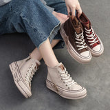 Vipkoala New Spring Genuine Leather Sneakers Women Shoes Lace-up Sewing Flat Handmade Leisure Comfortable Ladies Shoes