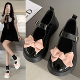 Vipkoala New Women Thick Platform Mary Janes Lolita Shoes Fashion Oxford Zapatos Party Pumps Summer Sandals Bowknot Mujer Shoes