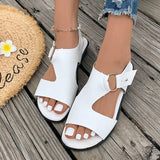 Vipkoala Women's Flat Sandals Beach Sandals Casual Comfortable Peep Toe Ankle Strap Sandals