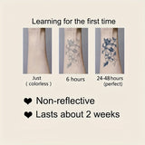 10pcs Semi-permanent Stickers Waterproof Non-reflective Wrist Tattoo Stickers For Men And Women