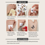 Body Tattoo Stickers Can Last For 2-5 Days Waterproof Simulation Tattoo Stickers For Men And Women