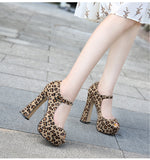 Vipkoala New Autumn Women Shoes Elegant Open Toe Pumps High Heels Platform Shoes Woman for Party Wedding Big Size 44 45 46