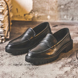 Vipkoala Genuine Leather Shoes Men Brogues Fashion Brand Man Business Shoes Soft Loafers Cow Leather Male Footwear