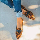 Vipkoala British Style Flats Women Spring New Fashion Leopard Pointed Toe Slip On Ladies Comfy Loafers 35-45 Dress Office Party Shoe Trendy Summer Fits