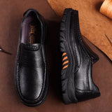 Vipkoala Newly Men's Genuine Leather Shoes Size 38-46 Head Leather Soft Anti-slip Driving Shoes Man Spring Business Dress Shoes