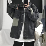 Vipkoala Men's Casual Oversize Denim Jacket Korean Streetwear Men Jeans Jacket Coats Casual Windbreaker Overalls Coat Outwear S-4XL