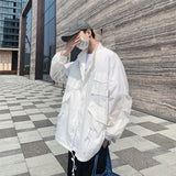 Vipkoala Summer Jacket Men Multi-pockets Sun Protection Jackets High Quality Light Thin Coat  Men Clothes veste americaine baseball