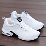 Vipkoala Women Casual Shoes Fashion Breathable Walking Mesh Flat Shoes Sneakers Women Gym Vulcanized Shoes White Female Footwear