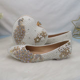 Vipkoala White Pearl Women Wedding Shoes With Matching Bags Bride High Heels Platform Shoes Peacock Ladies Paty Shoe And Bag