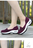 Vipkoala Women Sneakers Slip-On Spring Summer Cushioning Sports Shoes for Female Wine Red Comfortable Women's Loafers Flats