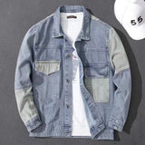 Vipkoala Men's Casual Oversize Denim Jacket Korean Streetwear Men Jeans Jacket Coats Casual Windbreaker Overalls Coat Outwear S-4XL