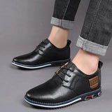 Vipkoala Big Plus Size 38-48 Leather Men Shoes Fashion Loafers Breathable Casual Slip On Business Wedding Dress Shoes Male Shoes