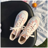 Vipkoala Women's Sports Shoes Anime Kawaii Pink Rabbit Lolita Canvas Flats Female New Casual Tennis Basketball Vulcanized Sneakers