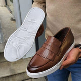 Vipkoala Fashion British Classic High Quality New Men PU Leather Brown Leisure Lefu Shoes Tassel Sports Board Shoes Are Versatile KA593