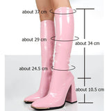 Vipkoala New Fashion Autumn Winter Solid Mid Calf Boots High Chunky Pltaform Big Szie 43 Concise Style Elegant Office Lady Shoes