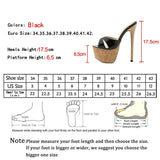 Vipkoala Summer High Heels Platform Slides Women's Chunky Ladies Slippers Brief Slingback Peep-toe Mules Shoes Size 42 Sandalias