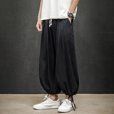 Vipkoala Men Harajuku Harem Pants Mens Summer Cotton Linen Joggers Pants Male Vintage Chinese Style Sweatpants Fashions