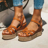 Vipkoala Platform Wedges Sandals Women Summer Shoes Thick High Heel Shoes Flip Flop Chaussures Femme Platform Sandals