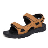 Vipkoala New Mens Microfiber Leather Sandals Shoe Summer Lightweight Non-slip Wear Men's Shoes Outdoor Beach Sandals Men Casual Shoe