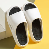 Vipkoala EVA Slippers Men Summer Runway Shoes Outside Outdoor Women Slides Soft Thick Sole Couple Non-slip Pool Beach Sandals Indoor Bath