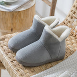 Vipkoala Women Winter Slippers Warm Plush Slip-on Couples Home Floor Shoes Anti-slip Comfortable Flats Female Warm Faux Fur Slippers