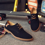 Vipkoala Spring Suede Leather Men Shoes Oxford Casual Shoes Classic Sneakers Comfortable Footwear Dress Shoes Large Size Flats