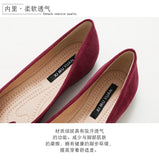 Vipkoala Large Size Spring Bow Flats Shoes Woman Butterfly-Knot Ballets OL Office Shoes Pointed Toe Shallow Slip On Foldable Ballerina