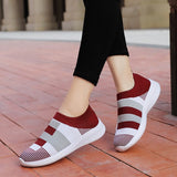 Vipkoala Sneakers Women Walking Shoes Woman Lightweight Loafers Tennis Casual Ladies Fashion Slip on Sock Vulcanized Shoes Plus Size