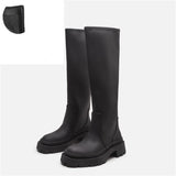 Vipkoala Women Knee High Boots Winter Plush In Keep Warm Thick Bottom Women Shoes Round Toe Crude Heel Classics Fashion Botas De Mujer