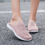 Vipkoala Fashion New Casual Slip On Half Shoes For Women Breathable Lightweight Woman Flats Chaussure Zapatillas De Mujer Deportiva