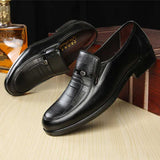 Vipkoala Brand Men Leather Formal Business Shoes Male Office Work Flat Shoes Oxford Breathable Party Wedding Anniversary Shoes