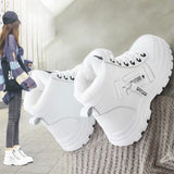 Vipkoala New Women's Casual Sneakers; Winter Sneakers With Plush Fur; Warm Women's Shoes; Women's Shoes With Lacing; Women's Snow Boots