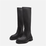 Vipkoala Women Knee High Boots Winter Plush In Keep Warm Thick Bottom Women Shoes Round Toe Crude Heel Classics Fashion Botas De Mujer